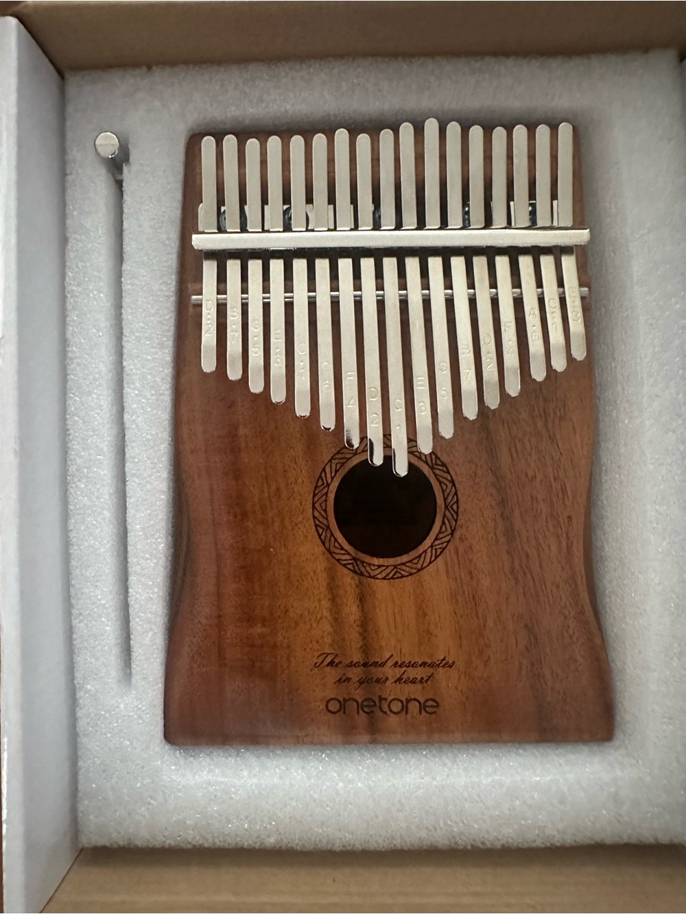 Onetone Walnut Wood Kalimba - Natural Brown